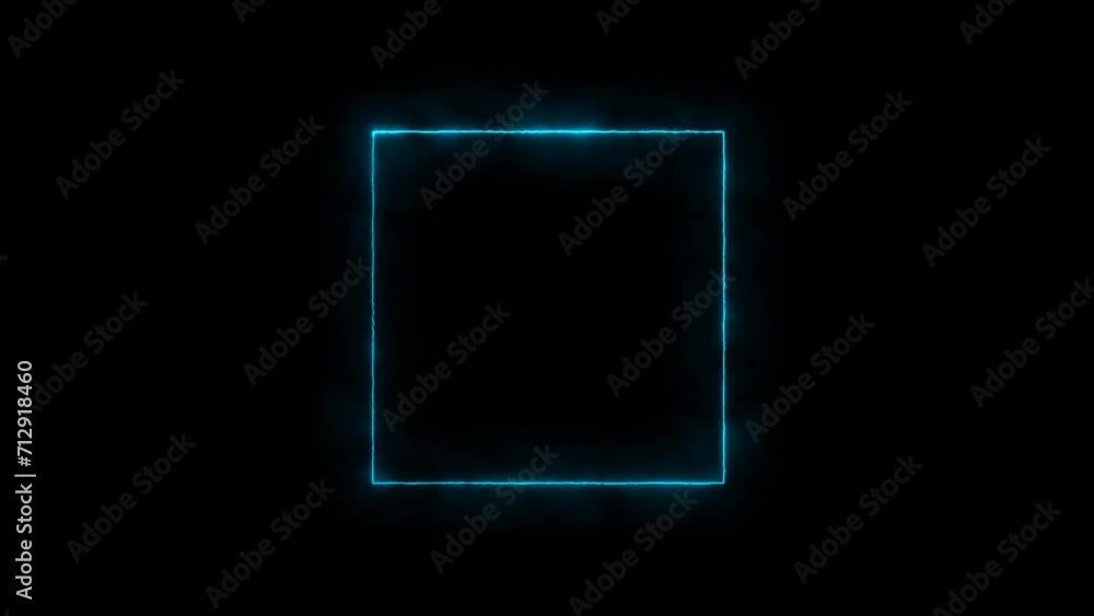 glowing square frame animation glowing square frame animation