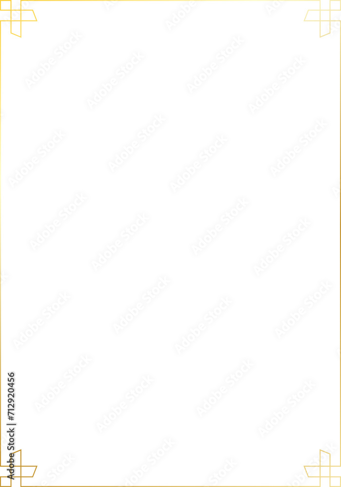 Obraz premium Gold vintage frame transparent background