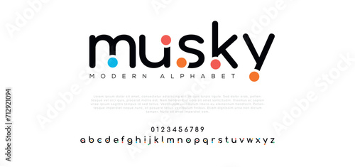 Musky crypto colorful stylish small alphabet letter logo design. photo