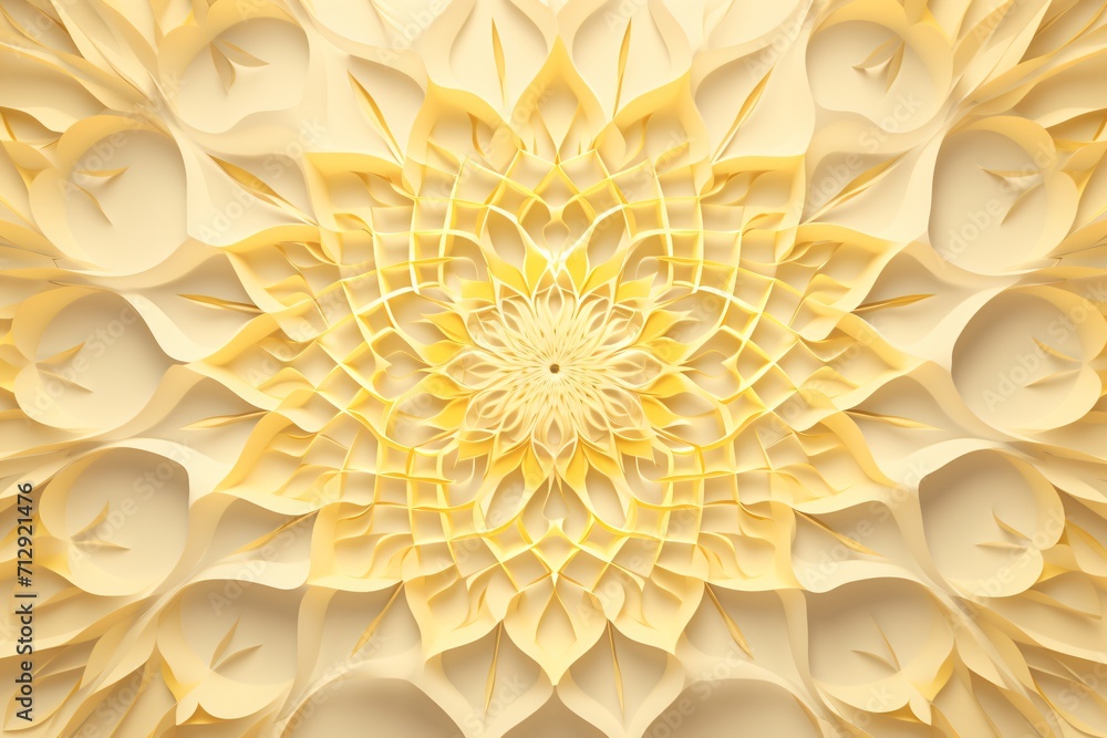Light Yellow 3d texture background or wallpaper design with floral pattern Light Yellow 3d texture background or wallpaper design with floral pattern