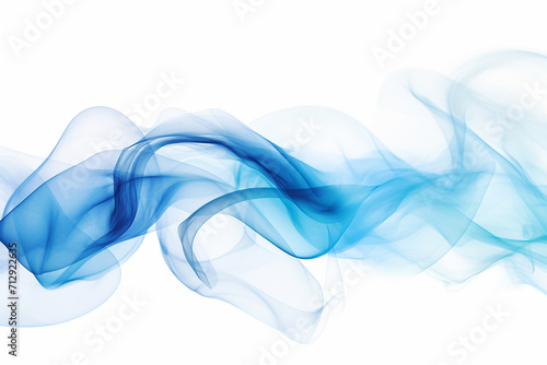 Abstract Modern Waved Blue Background 