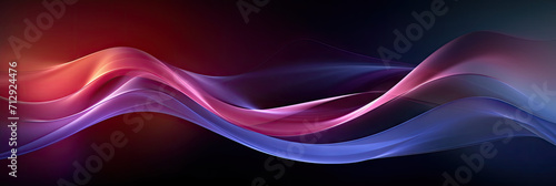 3d curved purple blue wave background, abstract background with blue smoke on dark background