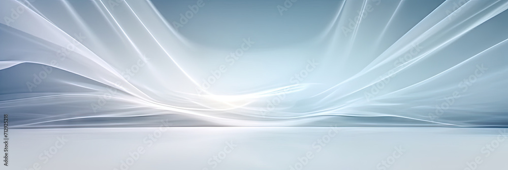 abstract blue background with waves, abstract white background with white light and smoky background, - obrazy, fototapety, plakaty 