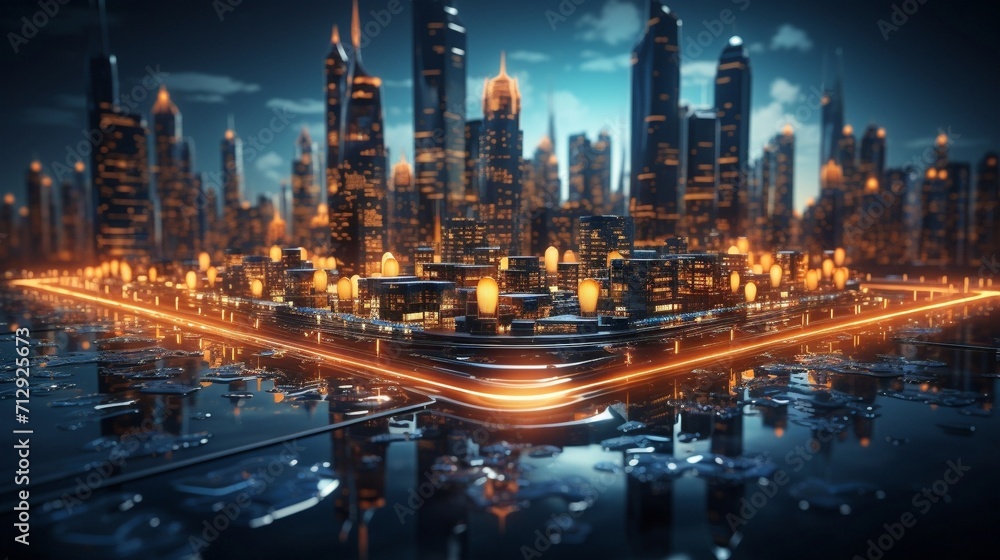 Future Metropolis: Skyscrapers and IoT Transform Urban Living