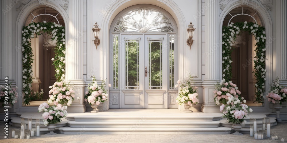 Exquisite entrance for elegant homes.