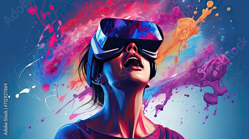 Virtual reality pain distraction techniques solid color background