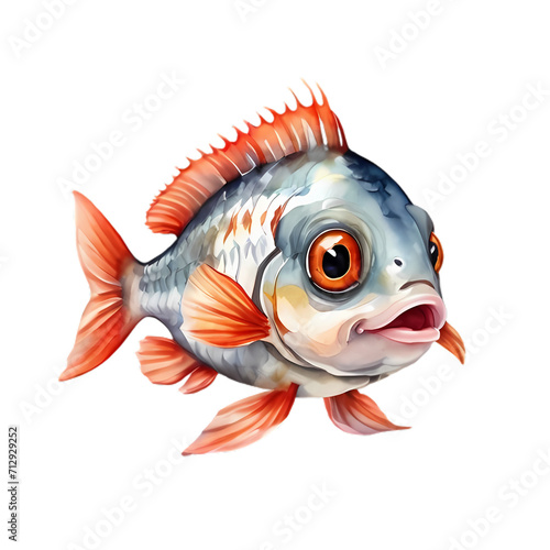 cute baby fish clipart © Michel