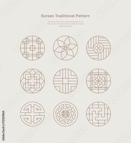 한국 전통 문양 photo