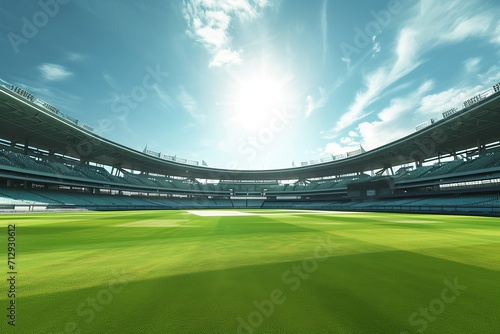 Cricket stadium Day view, Sunlight View © MADNI