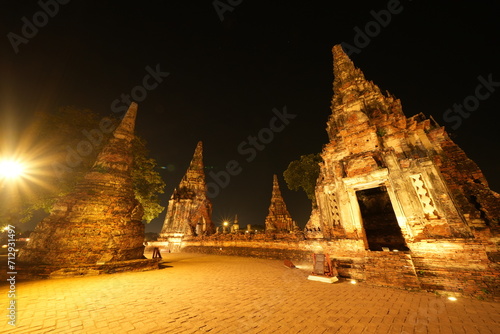 Wat Chaiwatthanaram Ayutthaya Province  Thailand  built in the reign of King Prasat Thong in 1630  taken on 14 January 2024.