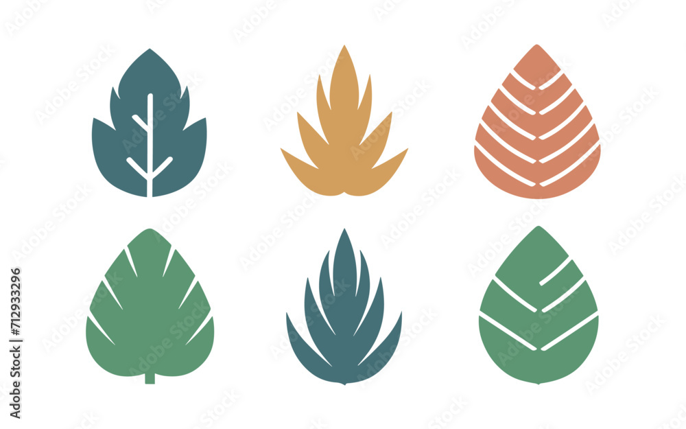 Abstract leaves vector clipart. Spring illustration. Abstract leaves vector clipart. Spring illustration.
