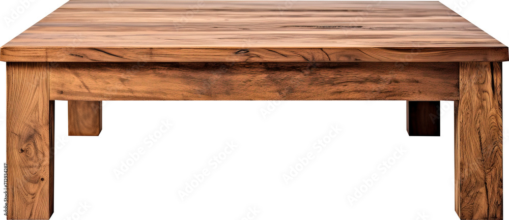 Wooden table on transparent background. PNG Wooden table on transparent background. PNG