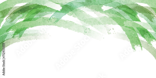 新緑　和紙　水彩　和柄　背景