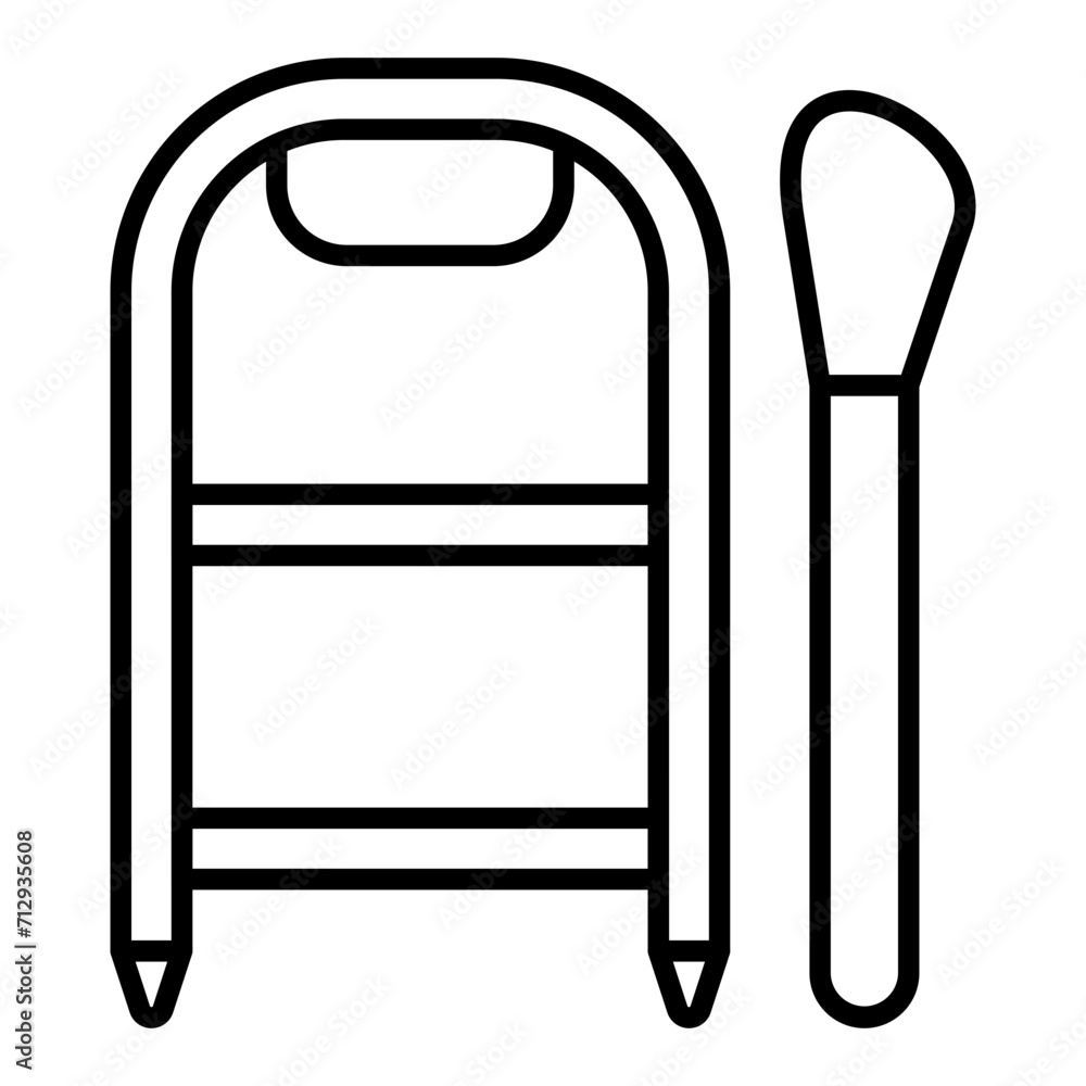 Inflatable Raft line icon Inflatable Raft line icon