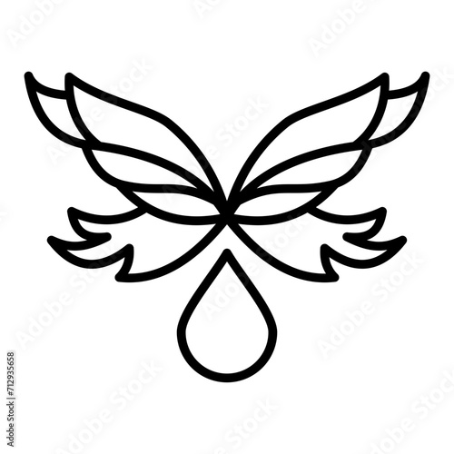   Water Wings line icon