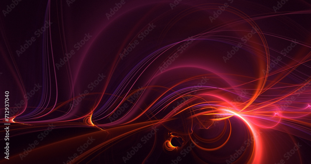 Obraz premium 3D manual rendering abstract colorful fractal light background
