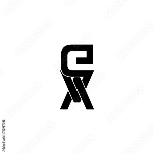eva typography letter monogram logo design