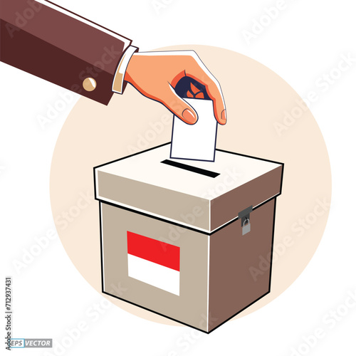 Indonesia Election Day concept. 