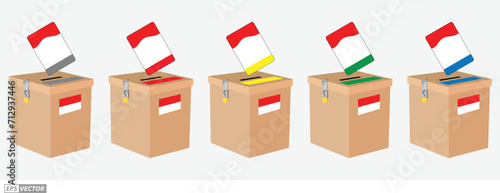 Indonesia Election Day concept. 
