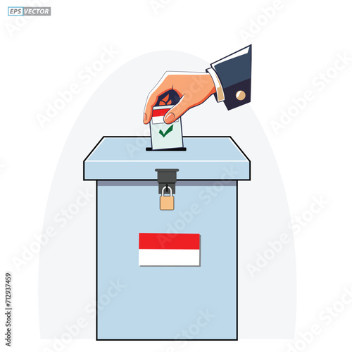 Indonesia Election Day concept. 