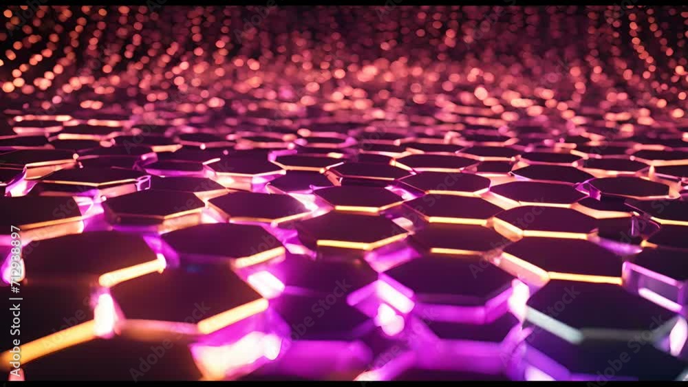 Lit Up Hexagons Lit Up Hexagons