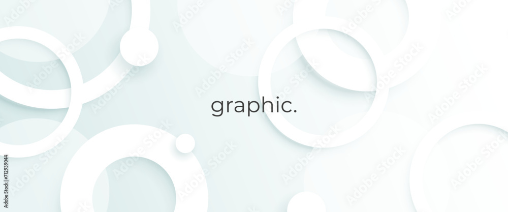 Trendy white ring background. 3d vector circles Trendy white ring background. 3d vector circles