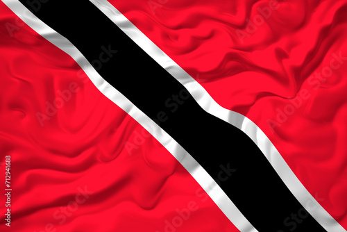 National flag of Trinidad and Tobago. Background  with flag of Trinidad and Tobago.