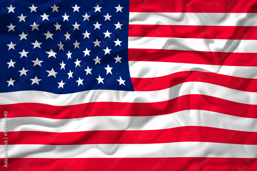 Naklejka premium National flag of United States of America. USA. Background with flag of United States of America. USA.