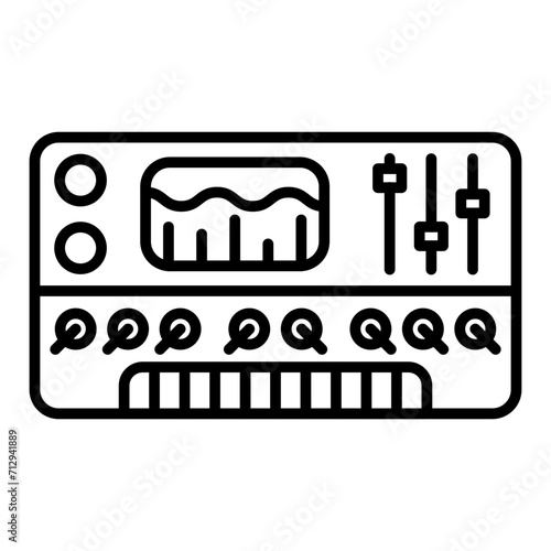   Audio Synthesis line icon