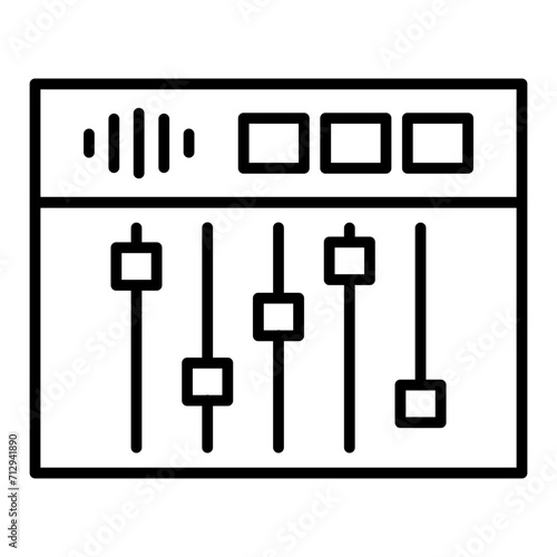   Audio Mastering line icon