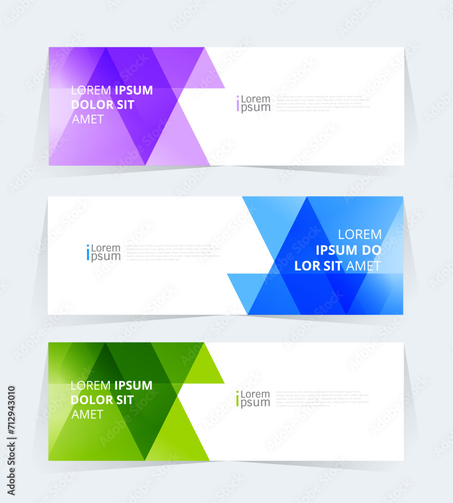 Geometric banner design with Vector presentation template. Geometric banner design with Vector presentation template.