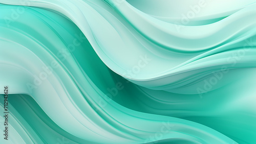 Abstract Background Showcasing Mint Color Gradients in a Swirling Pattern