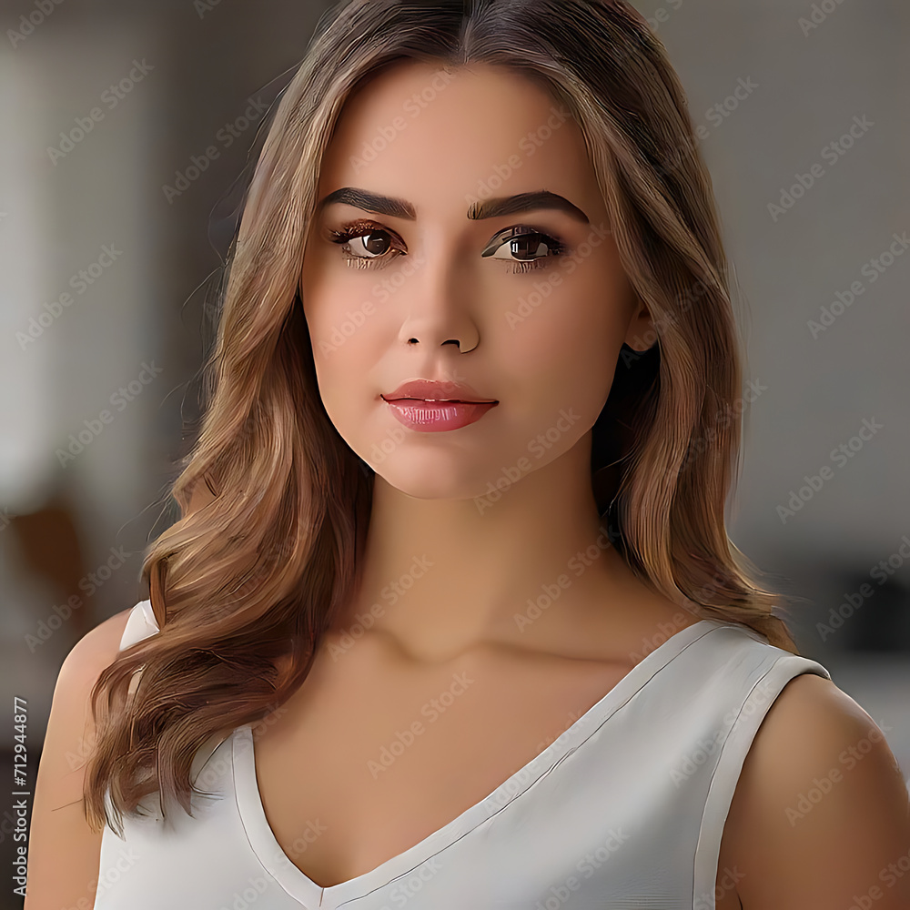 Naklejka premium Happy women, Happy women for International Women’s day , photo style women by Generative Ai