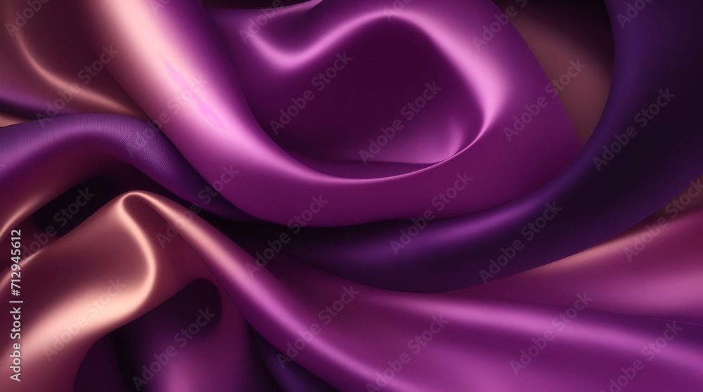 A regal blend of opulent purple and shimmering gold satin fabric, exuding elegance and sophistication. Luxurious silk with delicate wrinkles. A regal blend of opulent purple and shimmering gold satin fabric, exuding elegance and sophistication. Luxurious silk with delicate wrinkles.