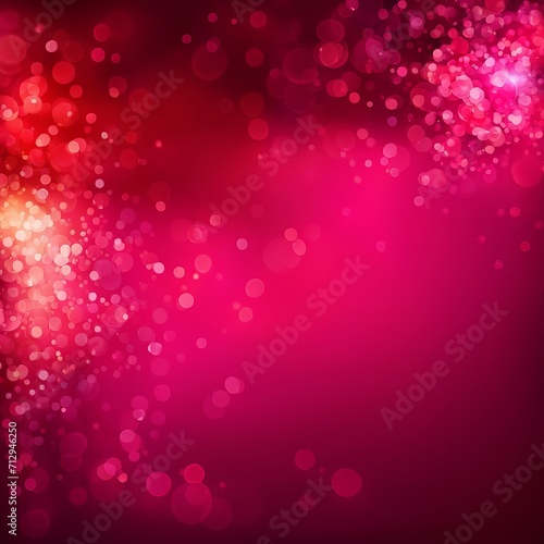Red and Pink Abstract background with bokeh background