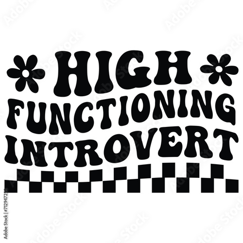 High functioning introvert Retro SVG