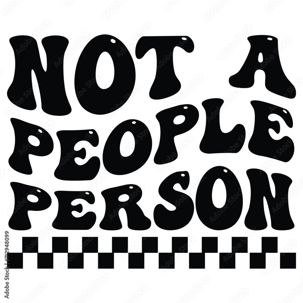 not a people person Retro SVG