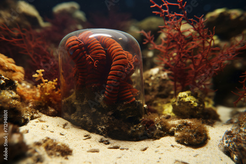 underwater world macro - red sea cucmber