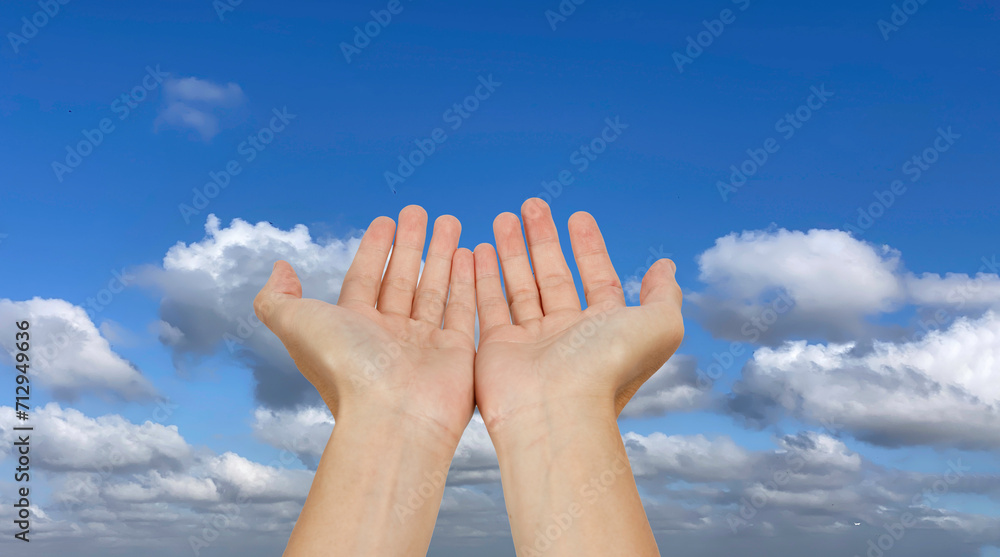 Hand open and ready to help or receive. for environmentally sustainable. Save Earth. Concept of the Environment World Earth Day. Hand open and ready to help or receive. for environmentally sustainable. Save Earth. Concept of the Environment World Earth Day.