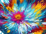 abstrct flower painting background