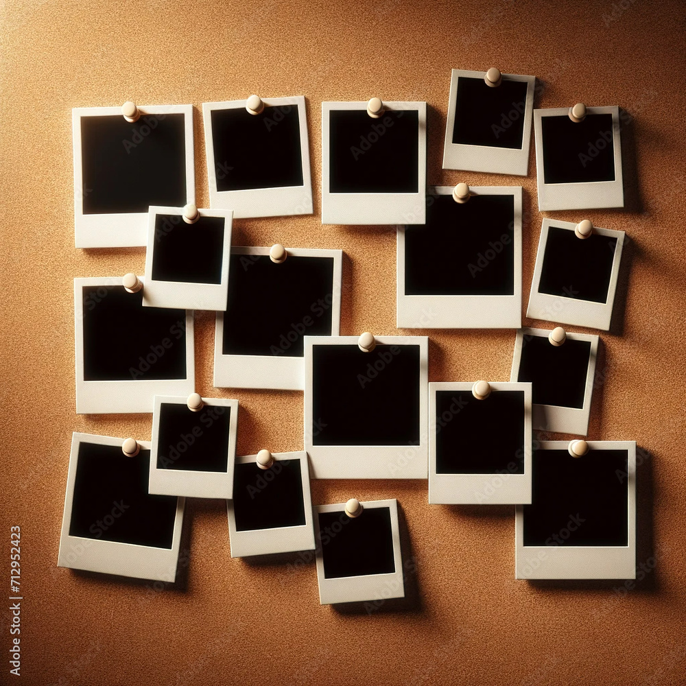 Polaroid corkboard Polaroid corkboard