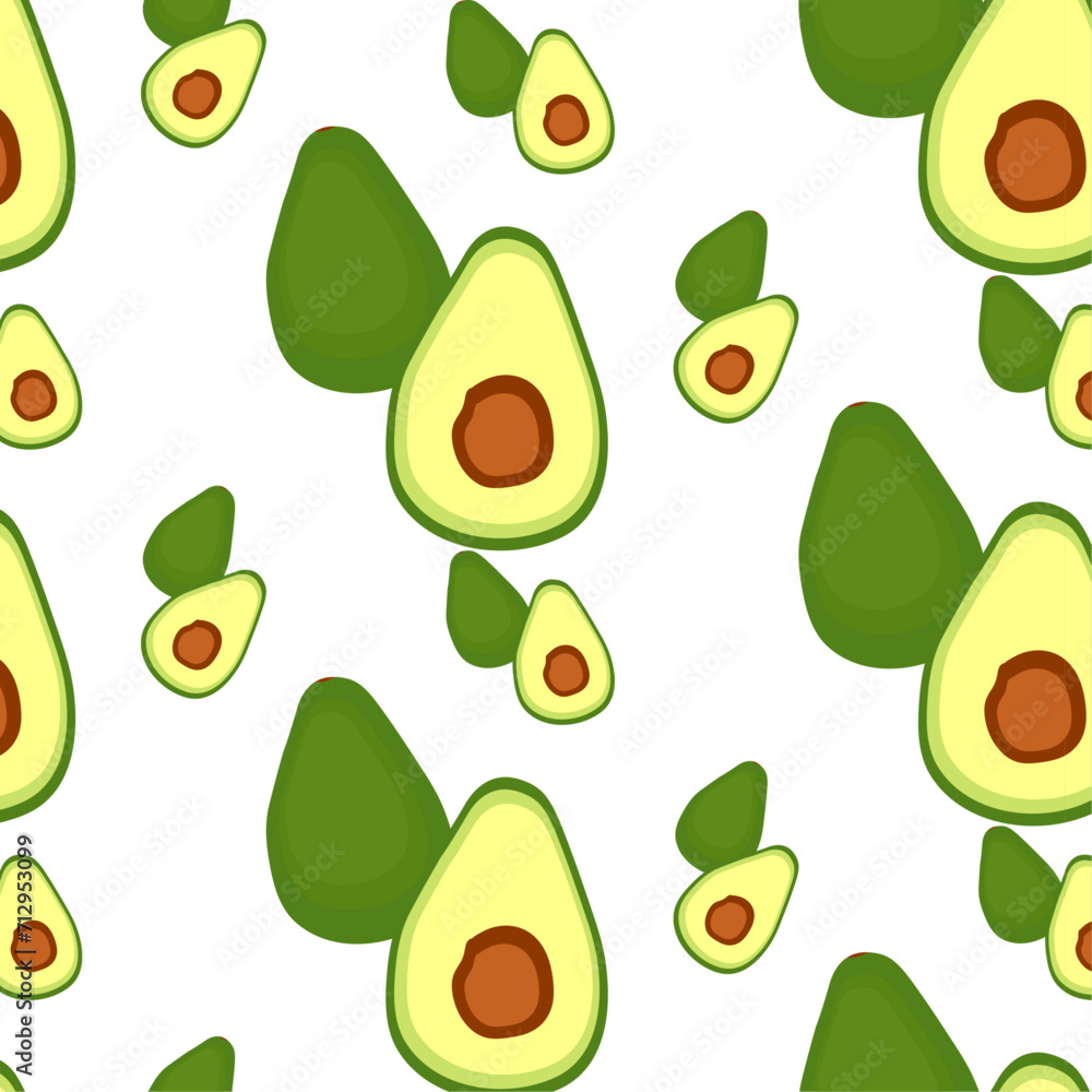 avocado seamless pattern vector avocado seamless pattern vector