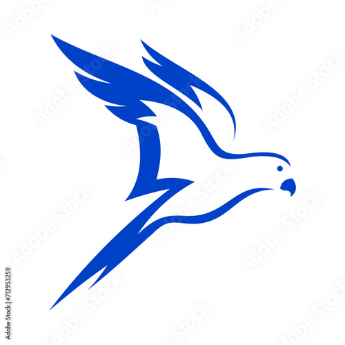 Parrot Vector Logo Design Template © Dhimas