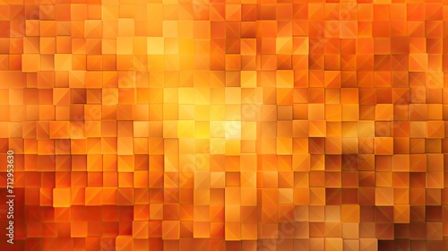Background with orange squares arranged randomly with a kaleidoscope effect and color gradient