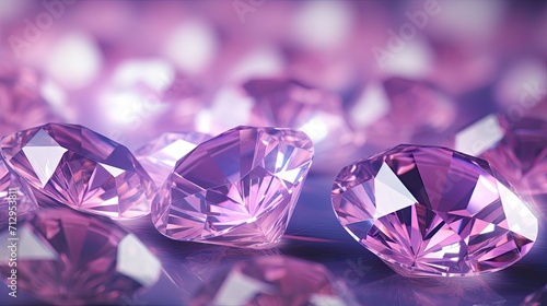 Background with purple diamonds arranged in a checkerboard pattern with a bokeh effect and color grading