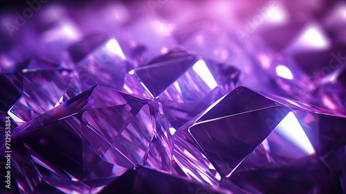 Background with purple diamonds arranged in a checkerboard pattern with a neon glow effect and lens flares © Gefo