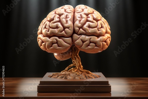 Depiction of the human brain or intellect #712954633