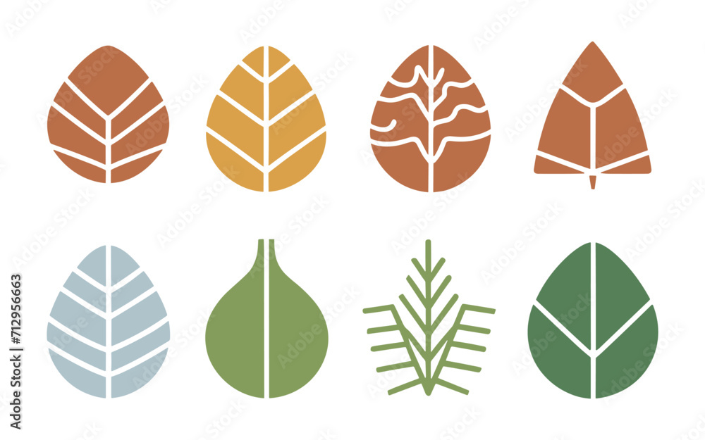 Abstract leaves vector clipart. Spring illustration. Abstract leaves vector clipart. Spring illustration.