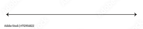 Long arrow vector icon. Black horizontal double arrow. Vector design. 22.11.
