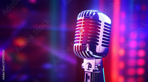 Retro concert or radio microphone